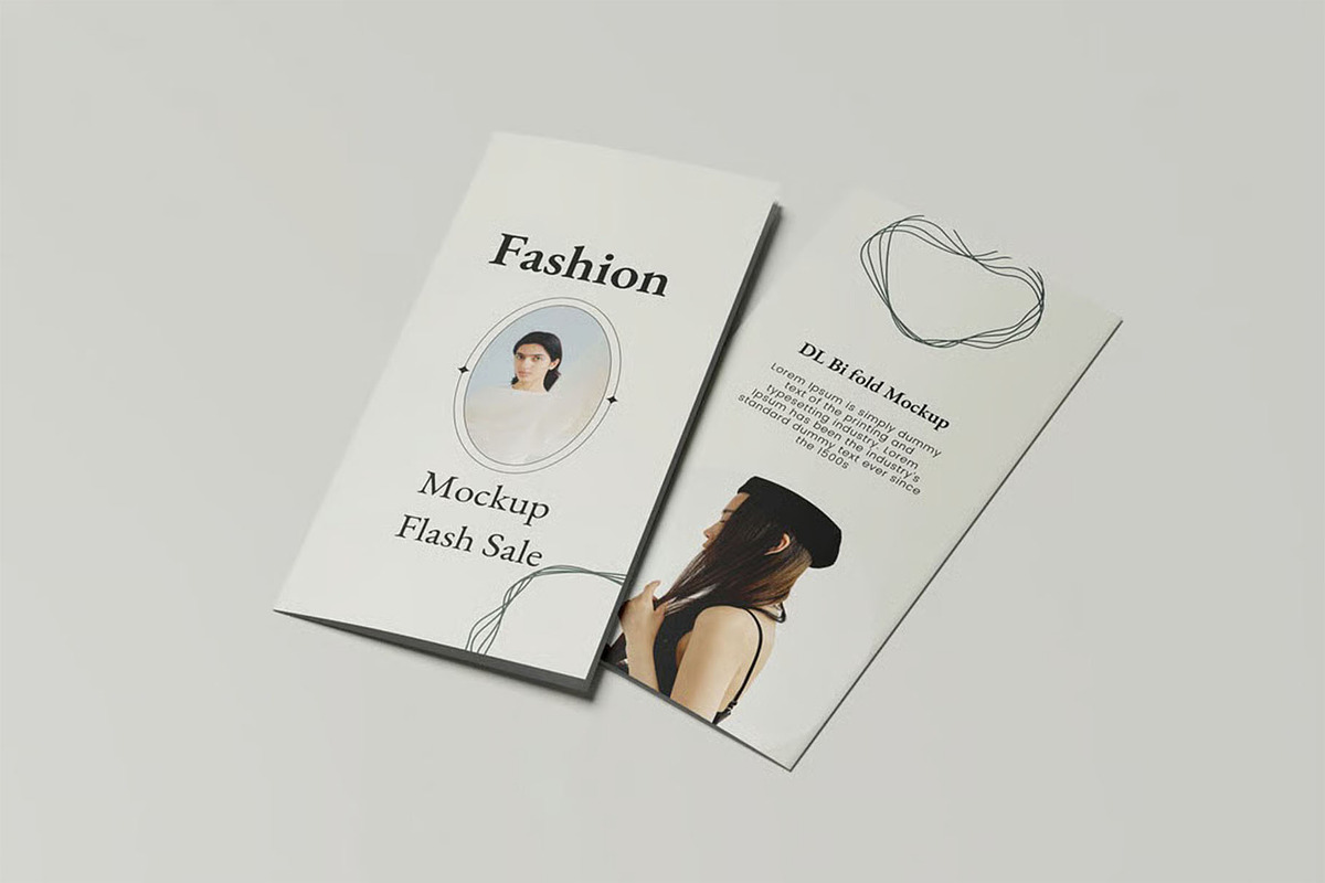 Bifold DL Flyer Mockup, an Advertising Mockup by zpackcreative (Photo 3 of 7)