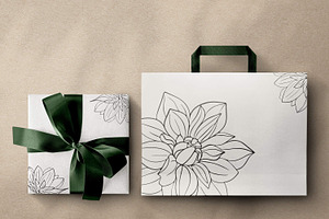 Dahlia Bouquet SVG Bundle