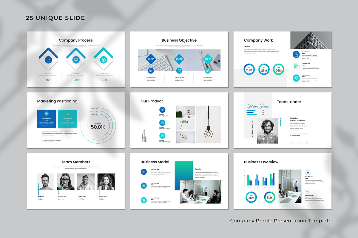 Company Profile Presentation Templat preview 7