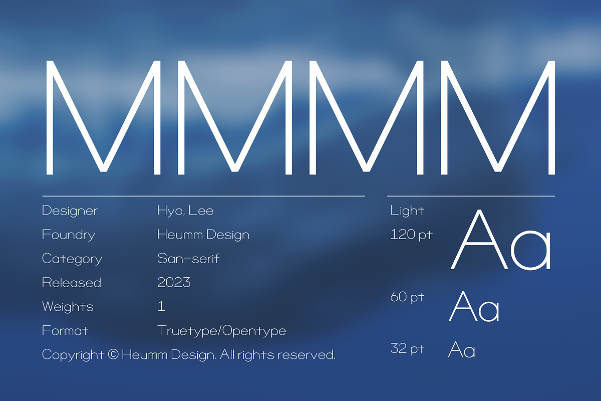 HU Mobydick / 20% OFF, a Sans Serif Font by heummdesign (Photo 1 of 6)