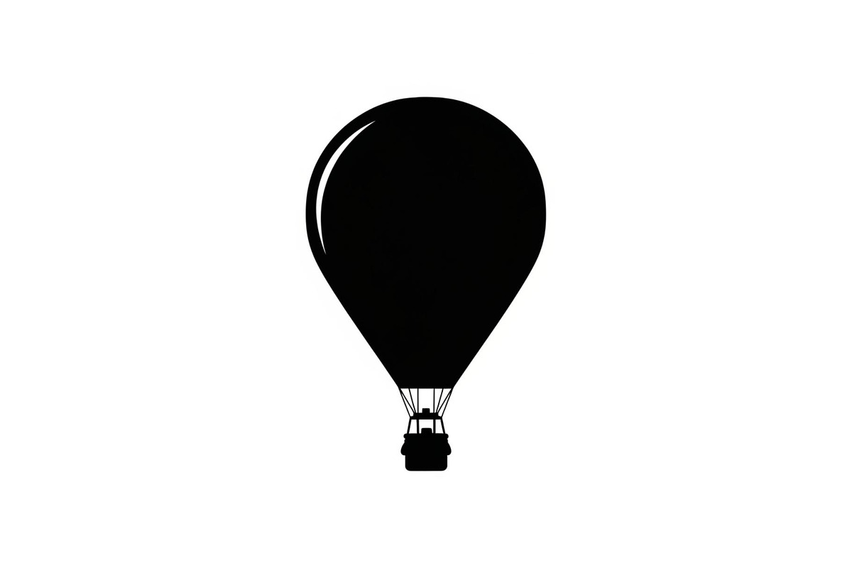 Hot Air Balloon Silhouette Bundle, an Illustration by Designer_Momina (Photo 22 of 51)