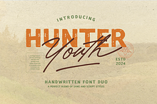 Hunter Youth - Vintage Font Duo
