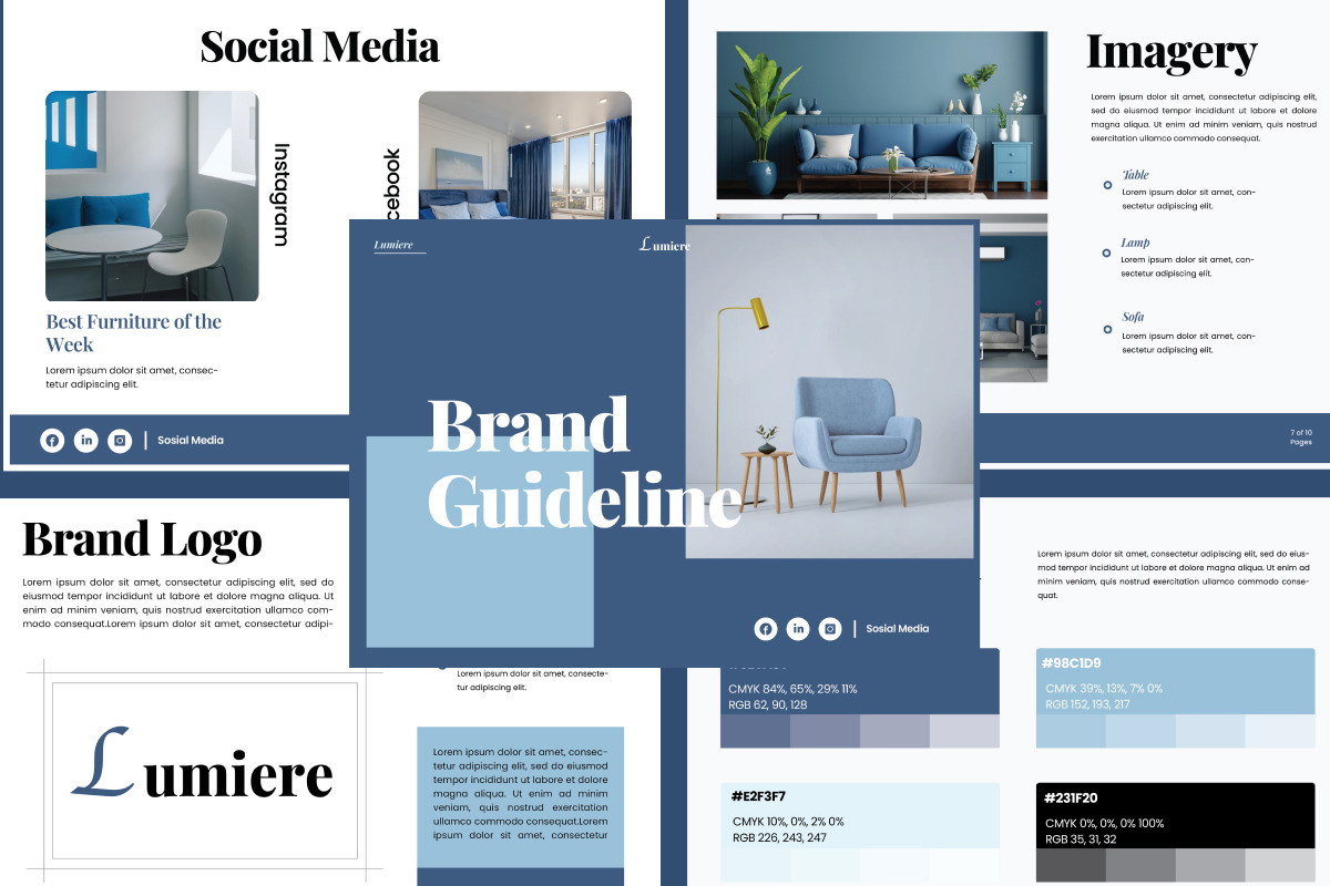 Lumiere Brand Guideline Design, a Branding & Logo Template by twinstd (Photo 3 of 3)