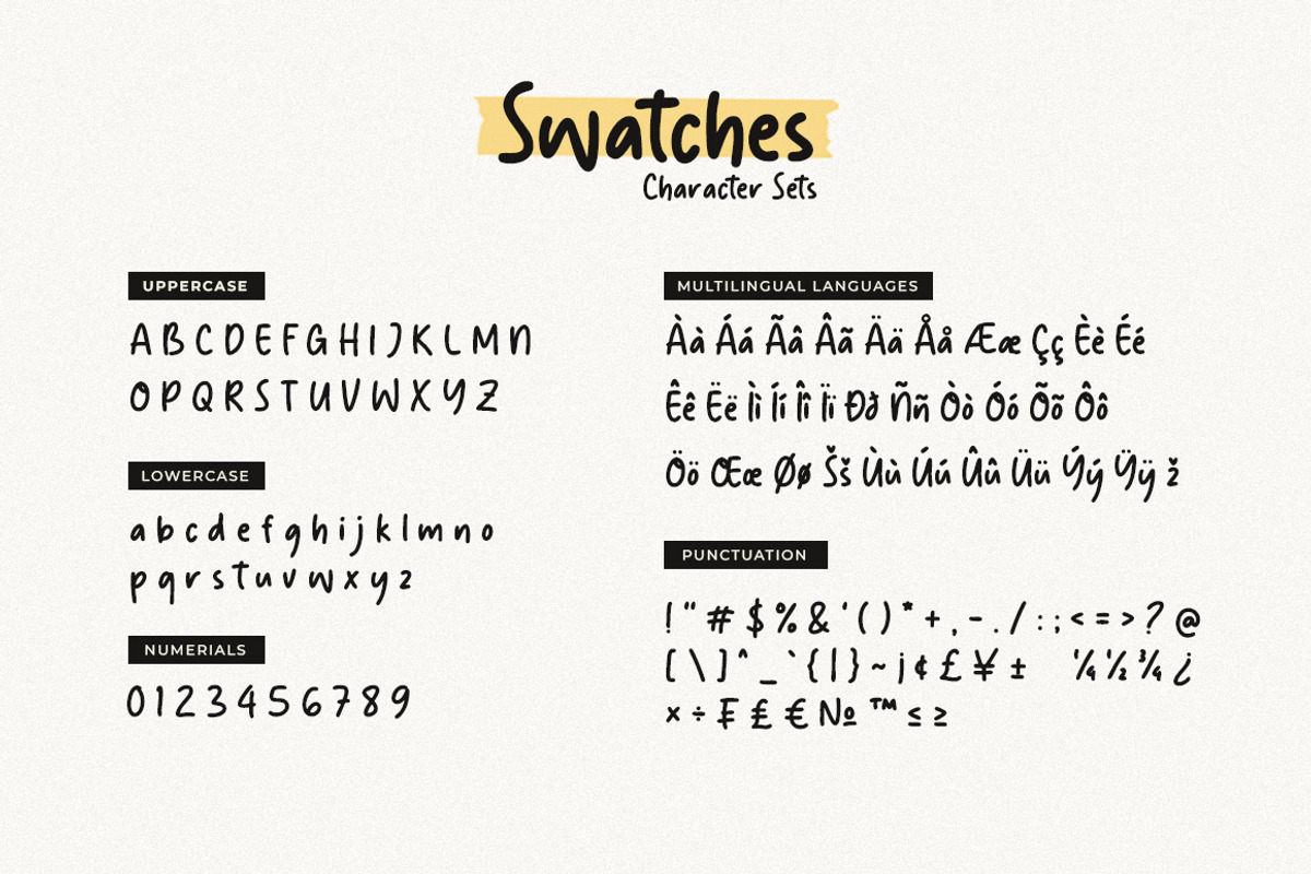 Swatches Handwritten Font, a Handwritten Font by Heinzel Std (Photo 6 of 6)