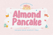 Almond Pancake - Unique Bold Display, a Font by Gassstype (Thumbnail 1 of 8)