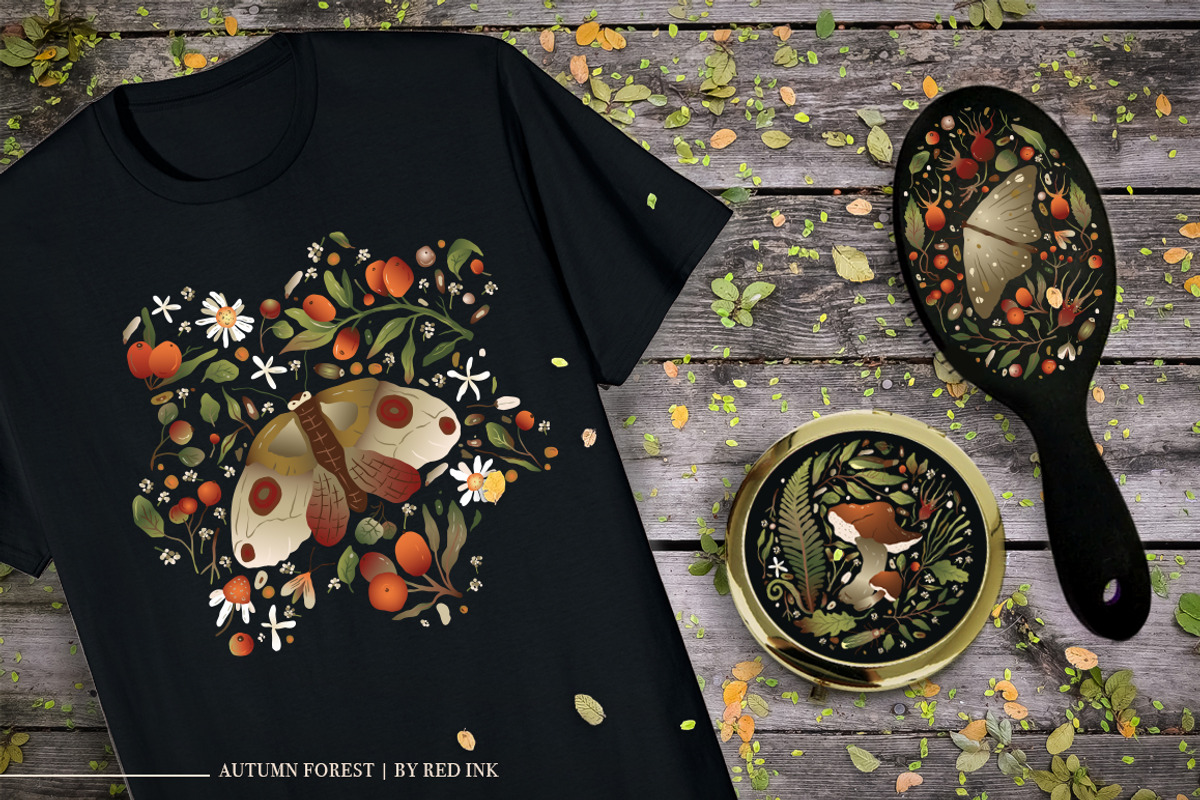 Autumn Forest. Big Graphic Set., a Decorative Illustration by Red Ink (Photo 2 of 10)