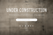 7 Under Construction Page Templates, a Landing Page Template by Prosymbols (Thumbnail 5 of 5)