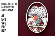 Cardinal Robin Owl Birds Layered SVG, an Object Graphic by HelloWood (Thumbnail 4 of 4)