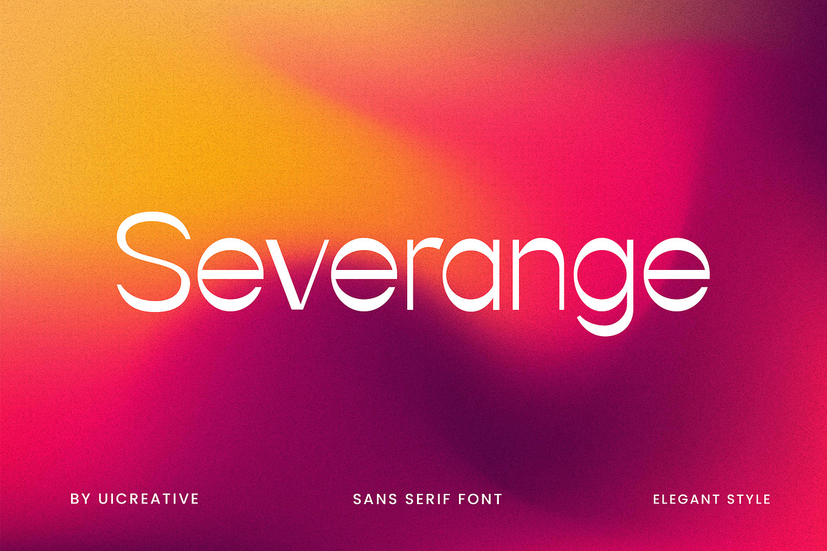 Severange Elegant Sans Serif Font, a Sans Serif Font by UICreative (Photo 1 of 13)