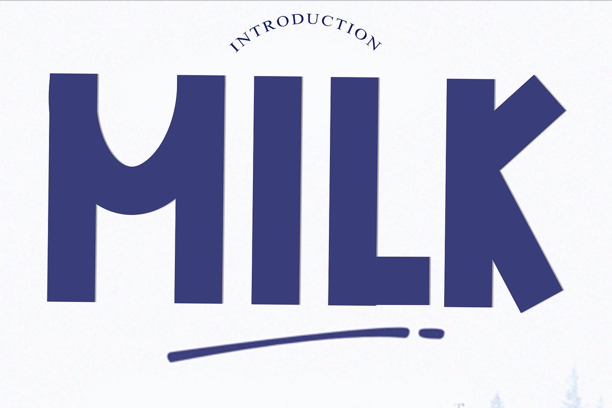 Milk, a Script Font by InermediaSTUDIO (Photo 1 of 6)