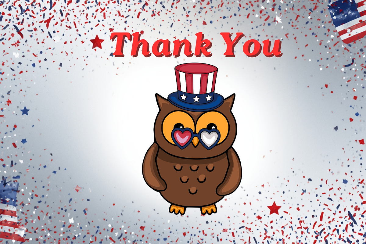 50 4th of July Clipart Set, a Seasonal Illustration by Elatedowl (Photo 6 of 6)