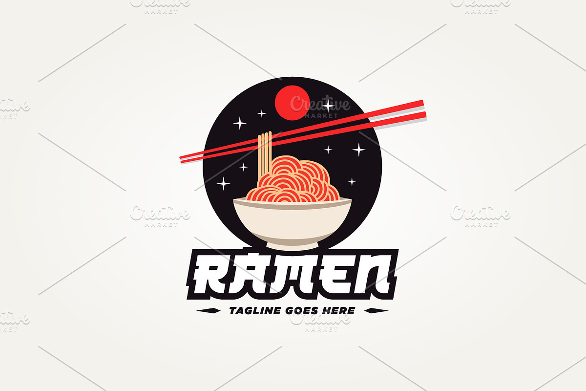 japanese noodle ramen logo template, a Branding & Logo Template by Blazybone