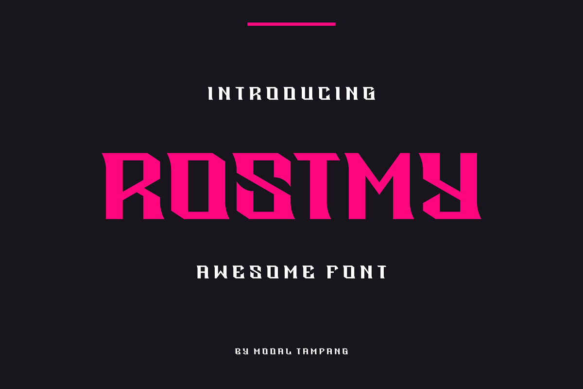 Rostmy Font, a Blackletter Font by ModalTampang (Photo 1 of 4)