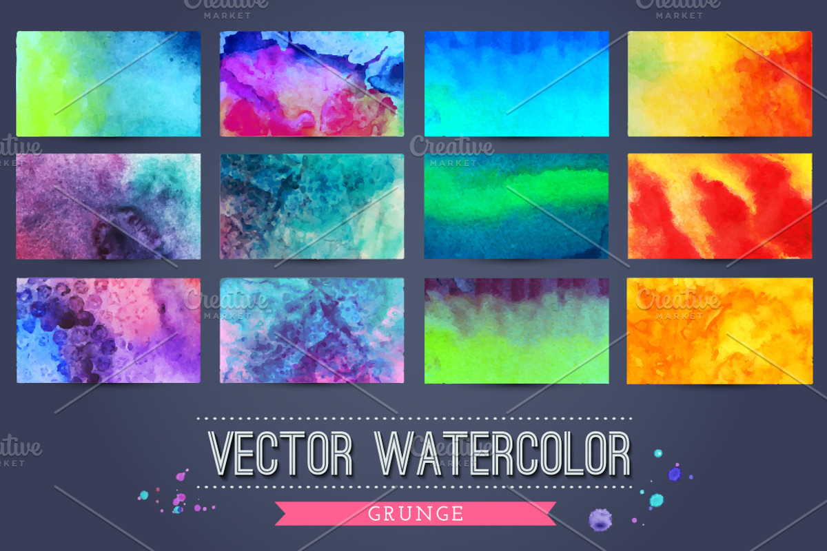 40 colorful grunge textures
