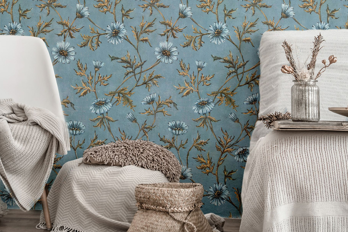 Vintage Bluets Pattern, a Pattern Graphic by MouseGrey (Photo 7 of 14)