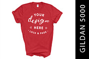 Gildan 5000 Mockup TShirt Bundle, a Shirt Mockup by lock and page (Thumbnail 13 of 22)