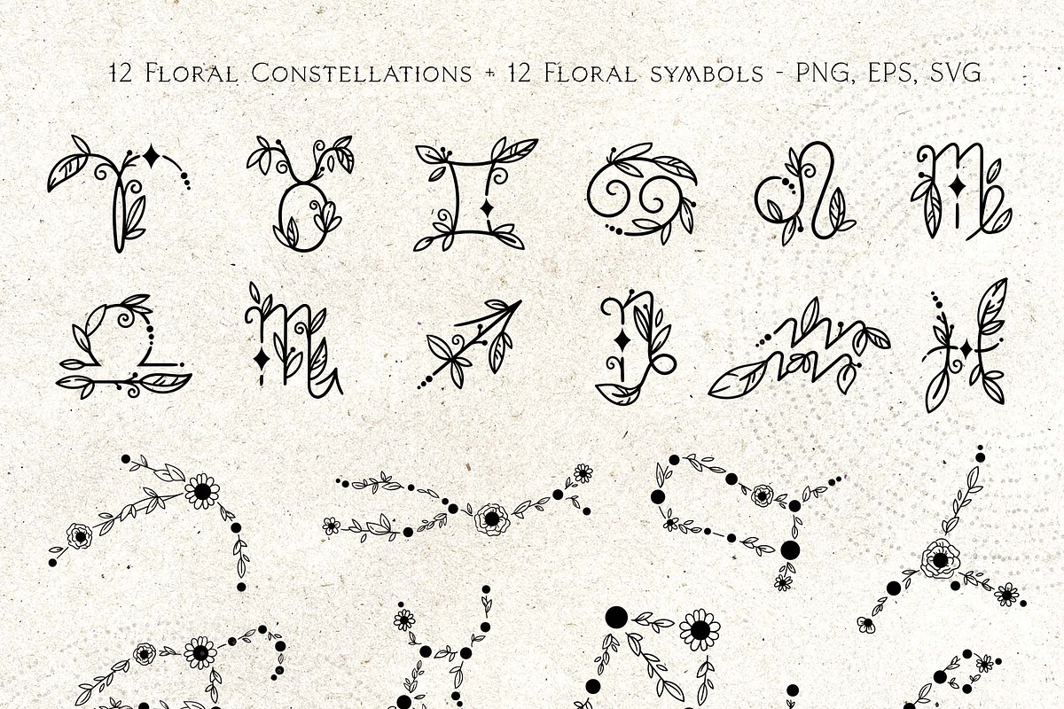 Mystical Zodiac constellations, an Illustration by My Space Garden (Photo 9 of 19)