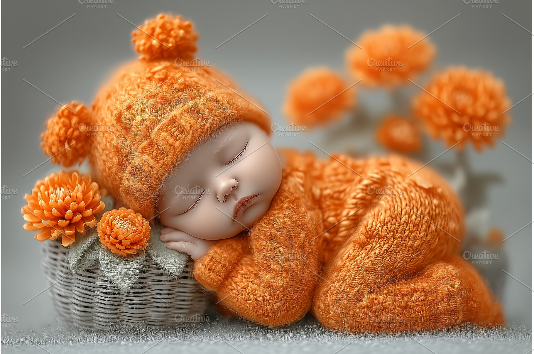 Portrait of a newborn baby girl in, a Person Photo by ZinetroN