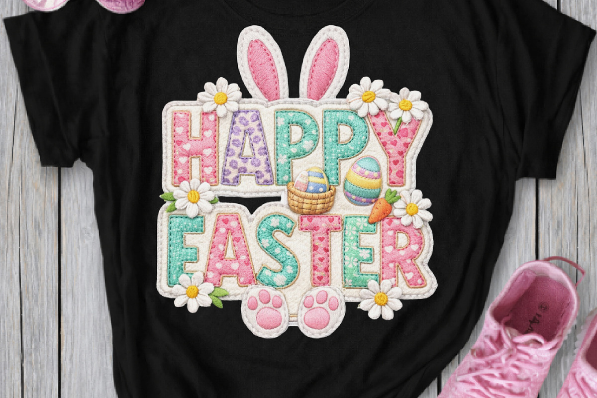 Faux Yarn Happy Easter png, an Illustration by Watercolor design (Photo 6 of 6)