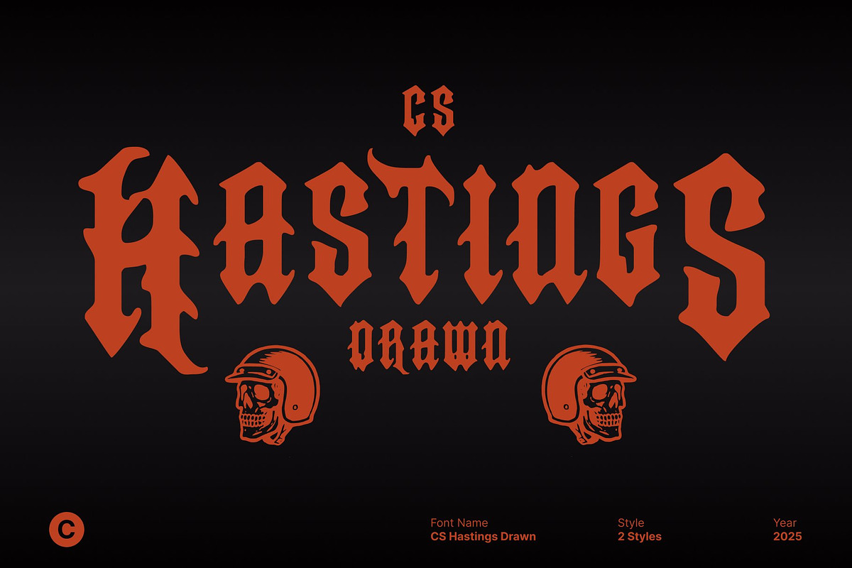 CS Hastings Drawn, a Blackletter Font by Craft Supply Co. (Photo 1 of 8)