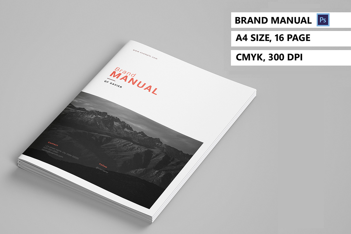 Brand Manual  V964, a Brochure Template by Template Shop (Photo 1 of 9)