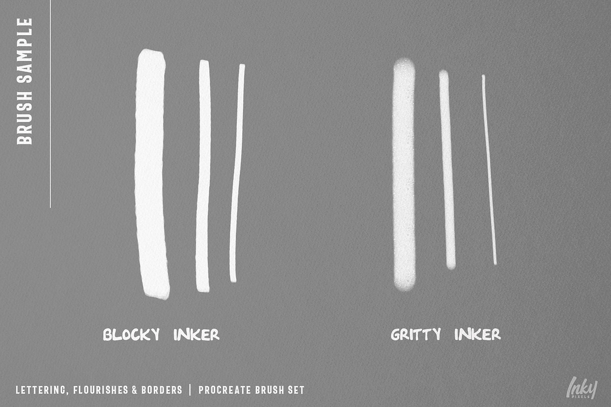 Flourish & Border Procreate Brushes, a Brush Add-On by Inky Pixels (Photo 7 of 11)