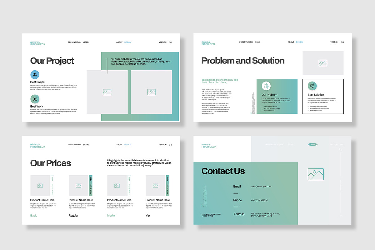 Minimal Pitch Deck Presentation, a Presentation Template by MightyDesign (Photo 5 of 8)
