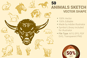 Handmade Animals Vector Shapes, a Shape Add-On by ORCOLOR (Thumbnail 3 of 5)