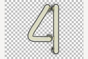 Neon tube font, an Object Graphic by 3D Graphics Shop (Thumbnail 33 of 38)