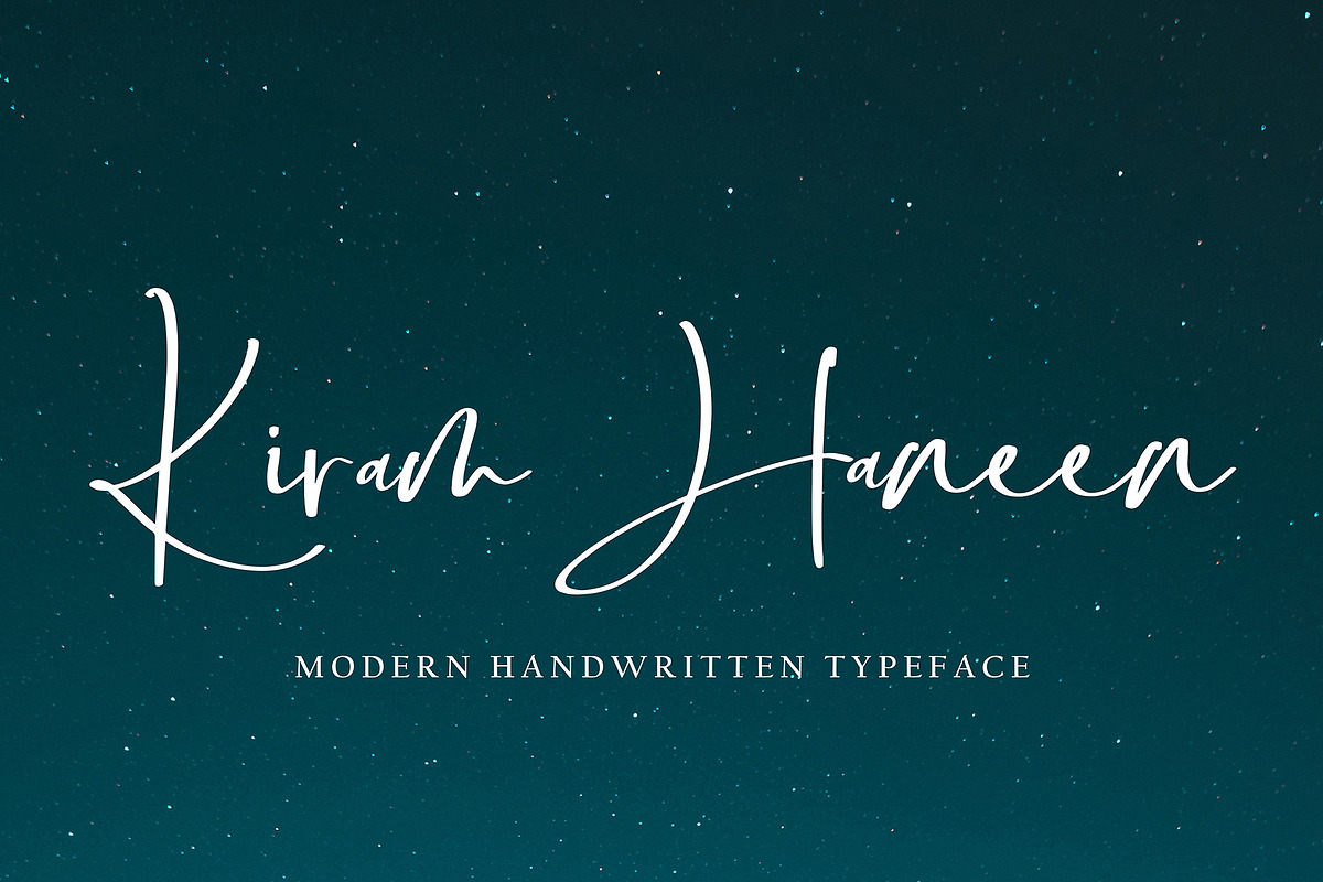 Chaim Gideon, a Handwritten Font by HaKi Studio (Photo 2 of 5)
