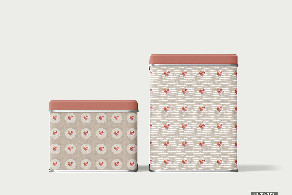 Heart Abstract Seamless Patterns C, a Pattern Graphic by ARTOZEN DIGITAL (Photo 7 of 22)