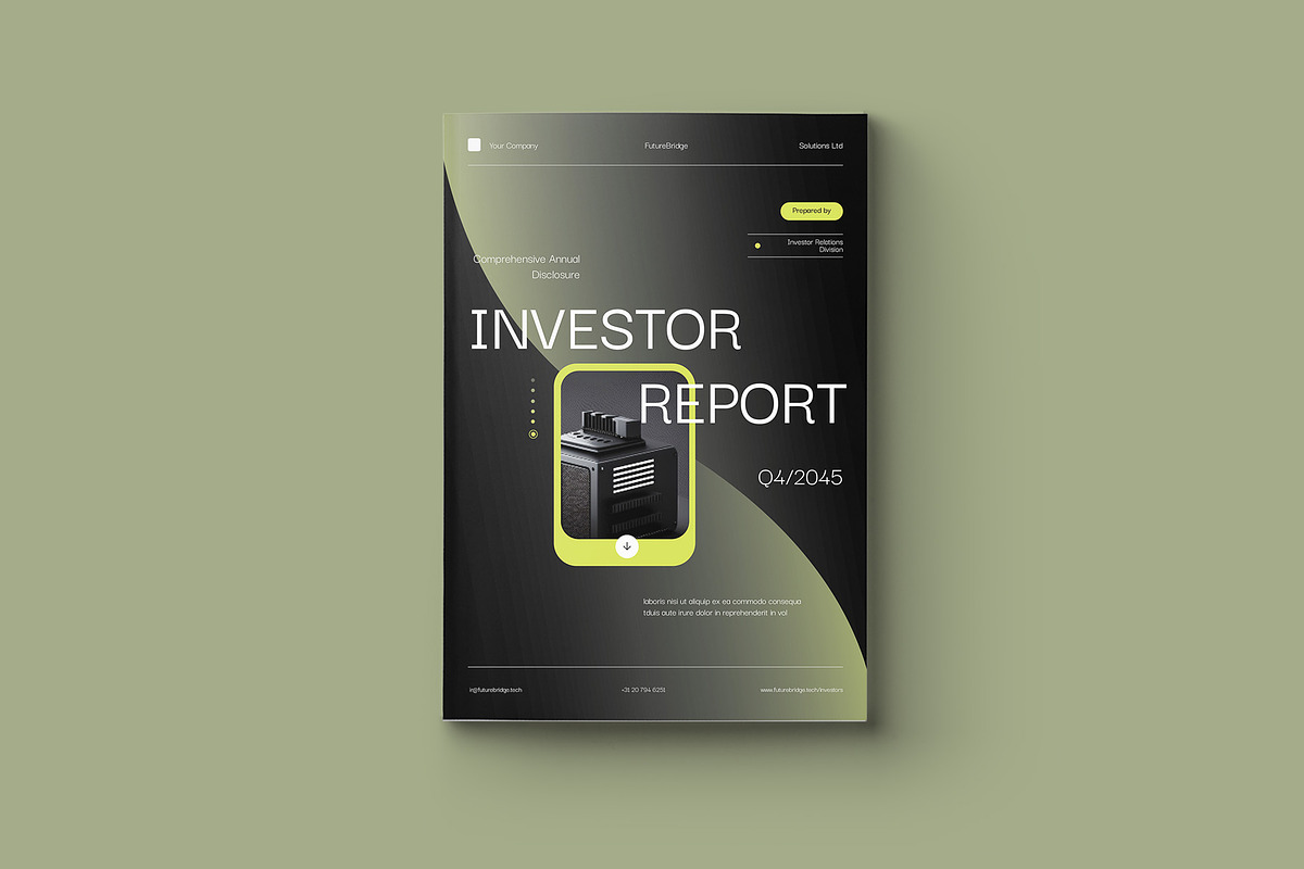 Minimalist Investor Report Template