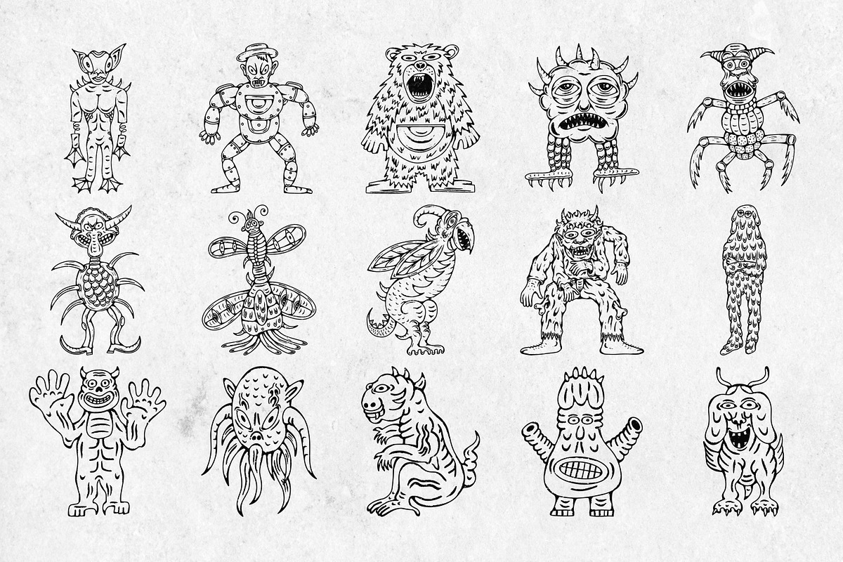 Medieval Monsters Vol 1, a Decorative Illustration by Tekuni (Photo 9 of 14)