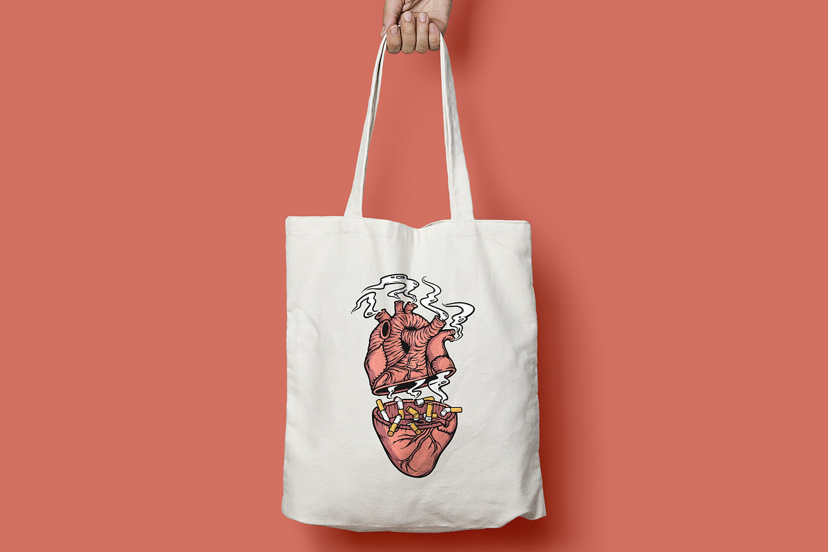 heart and lots of cigarettes, a Person Illustration by gunaonedesign (Photo 4 of 4)