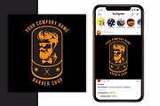 Unique Barber Shop Brand Logo Design, a Branding & Logo Template by Mishek Munene (Thumbnail 3 of 7)