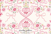 folk floral seamless pattern, a Pattern Graphic by Pink Studio Art (Thumbnail 1 of 4)