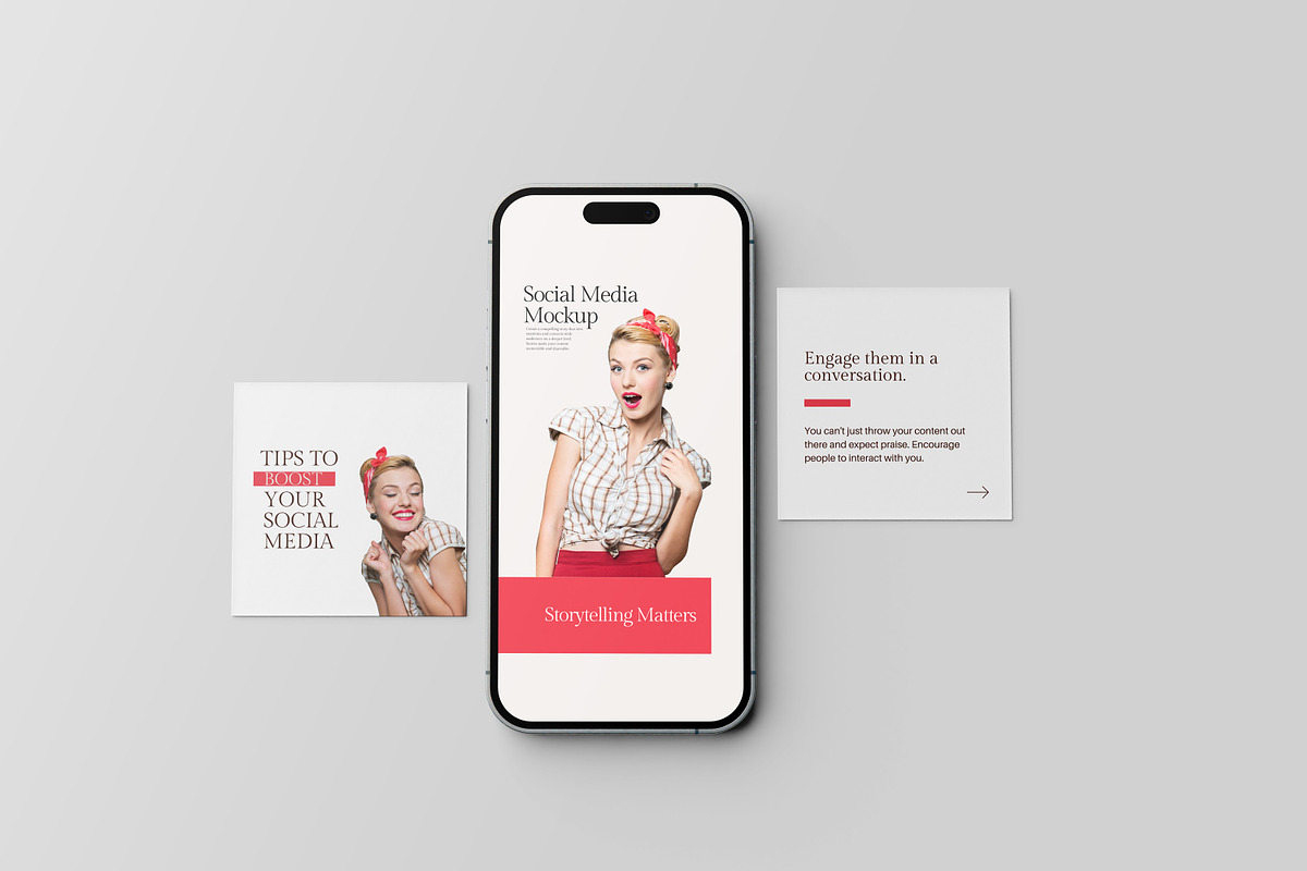 Social Media Mockup, an iPhone Mockup by Graphic_world89 (Photo 6 of 7)