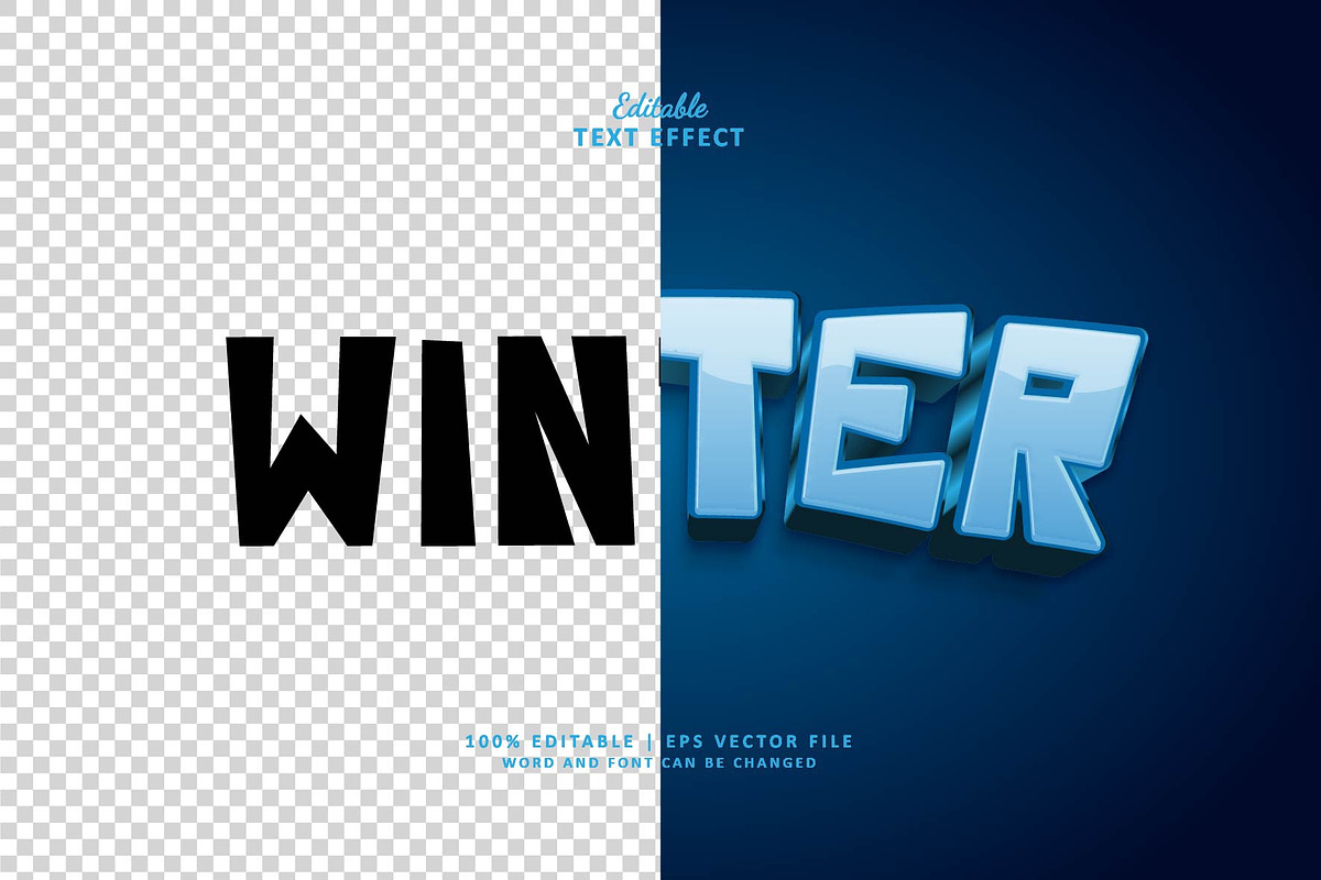 Text Effect Winter, a Layer Style Add-On by Navy Graphic (Photo 2 of 2)