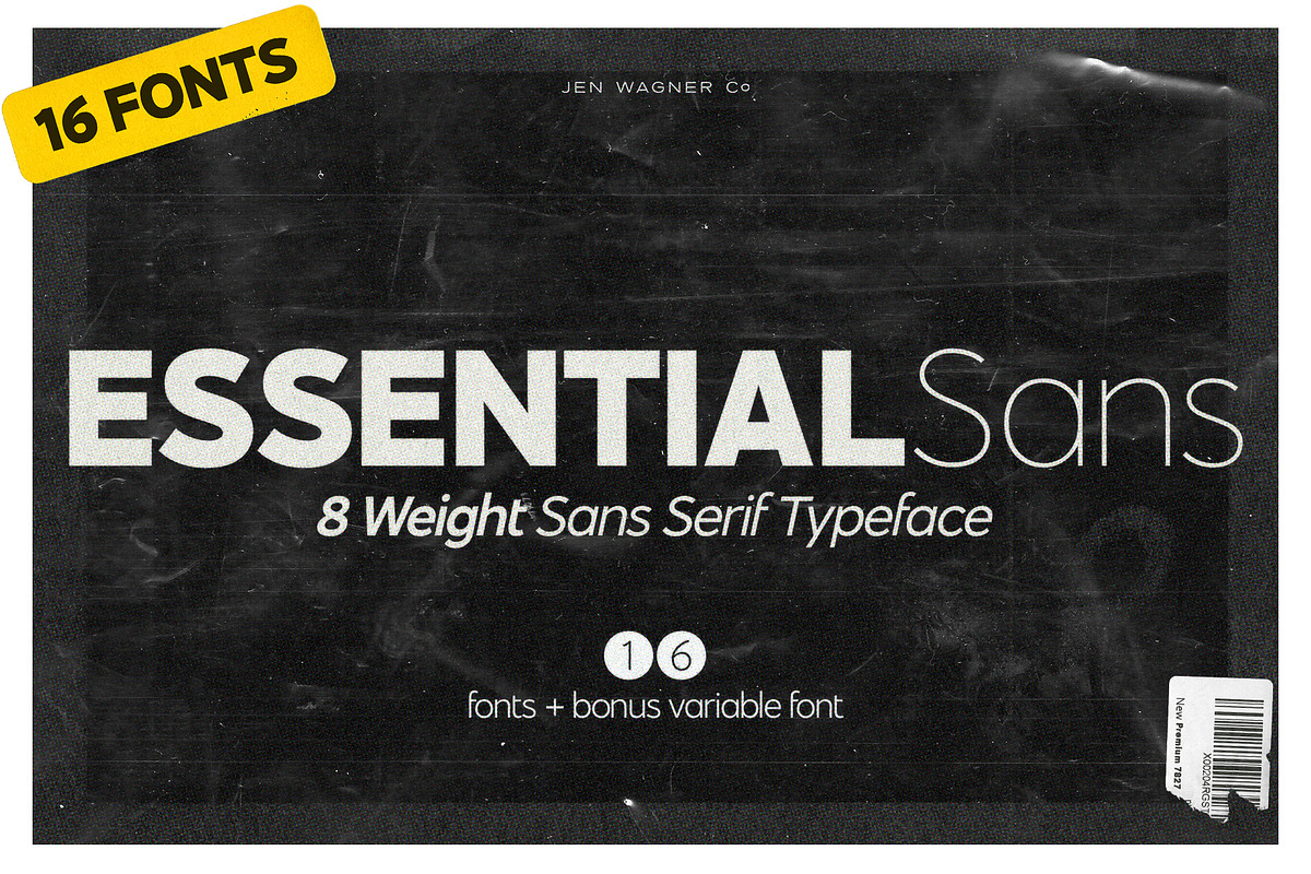 Essential Sans | 16 Font Typeface, a Sans Serif Font by Jen Wagner Co (Photo 22 of 22)