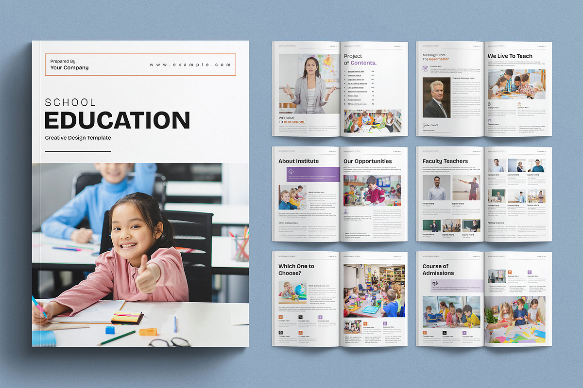 Education Template, a Brochure Template by E-Type (Photo 1 of 7)
