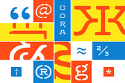 Gora Stencil – Reg & Bold, a Slab Serif Font by Russian Fonts (Thumbnail 5 of 9)