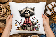 Whimsical Woodland Animal Clipart, a Seasonal Illustration by OK Design (Thumbnail 4 of 6)