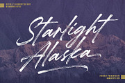 Starlight Alaska - Brush Script, a Handwritten Font by Subectype Studio (Thumbnail 1 of 8)