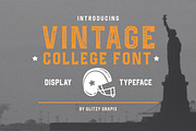 Vintage College Font, a Font by GlitzyGrapix (Thumbnail 1 of 10)