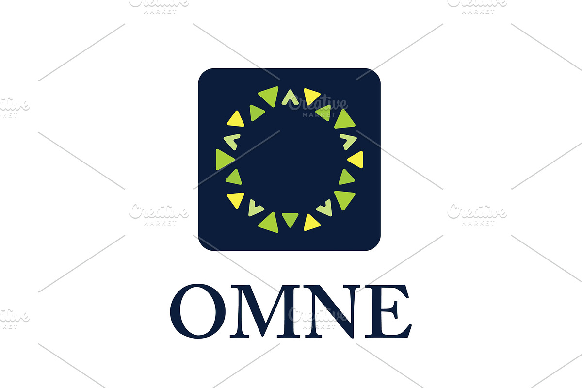 Abstract triangle shapes circle logo, an Illustration by LogosDen