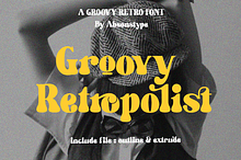 Groovy Retropolist Groovy Retro Font