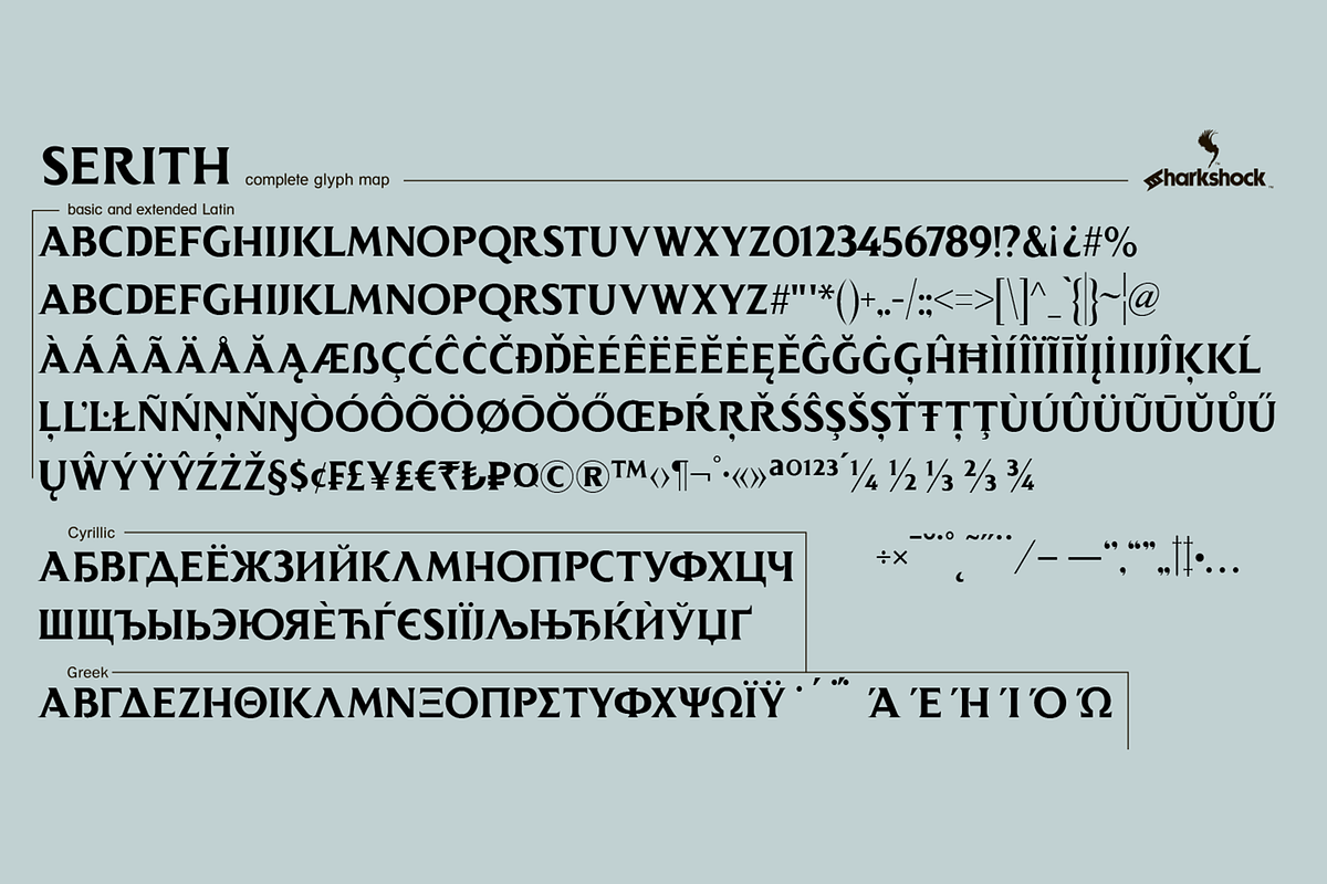 Serith, a Serif Font by Sharkshock (Photo 7 of 7)