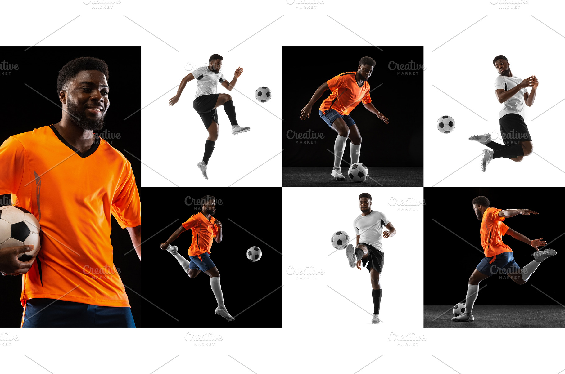 Collage with dynamic portraits of, a Sports & Recreation Photo by Volodymyr Melnyk
