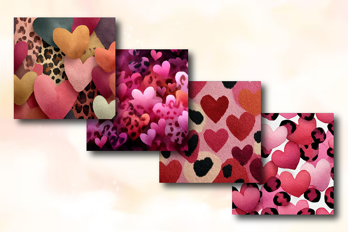 Heart Leopard Pattern Valentine, a Background Photo by RobertsArt (Photo 2 of 5)