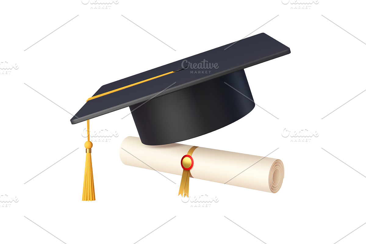 3d graduation student cap, an Education Illustration by Buch&Bee